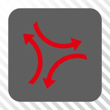 Exchange Arrows Rounded Square Button 스톡 일러스트