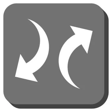 Exchange Arrows Rounded Square Vector Icon Stock Illustration
