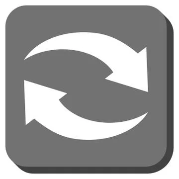 Exchange Arrows Rounded Square Vector Icon Illustrazione stock