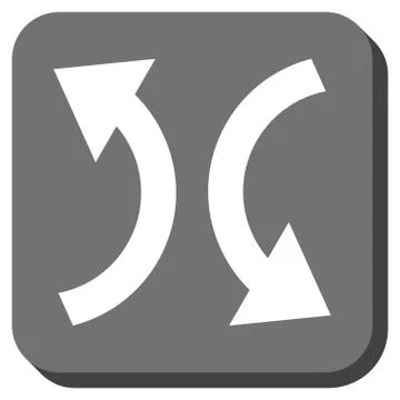 Exchange Arrows Rounded Square Vector Icon Stock Illustration