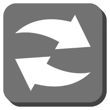 Exchange Arrows Rounded Square Vector Icon Illustrazione stock
