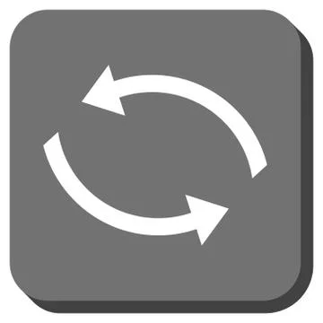 Exchange Arrows Rounded Square Vector Icon Stock Illustration
