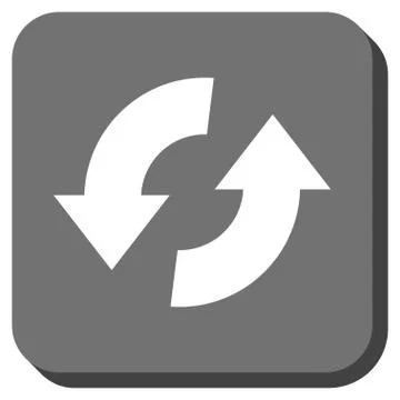 Exchange Arrows Rounded Square Vector Icon Illustrazione stock