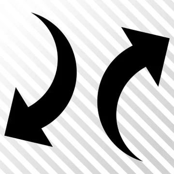 Exchange Arrows Vector Icon 스톡 일러스트