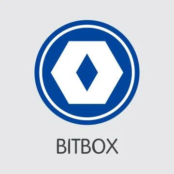 Exchange - Bitbox Copy. The Crypto Coins or Cryptocurrency Logo. Ilustração Stock