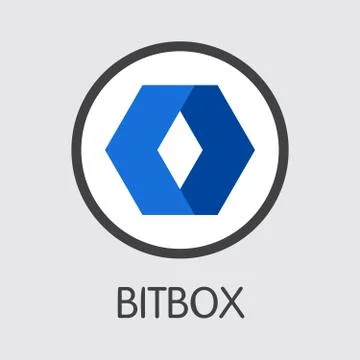 Exchange - Bitbox. The Crypto Coins or Cryptocurrency Logo. Stock Illustration