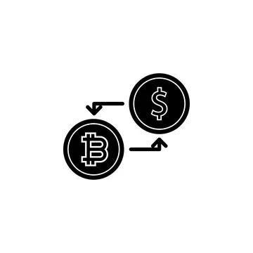 Exchange bitcoin icon. Element of Crypto currency icon for mobile concept and Stock Illustration