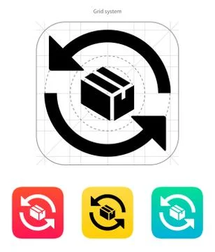 Exchange box icon Stock-Illustration