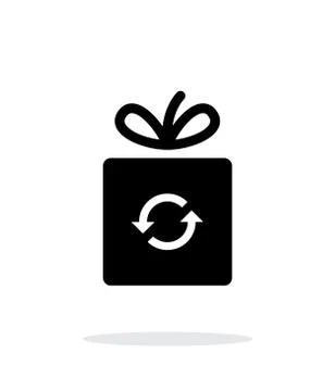 Exchange box icon on white background Stock-Illustration