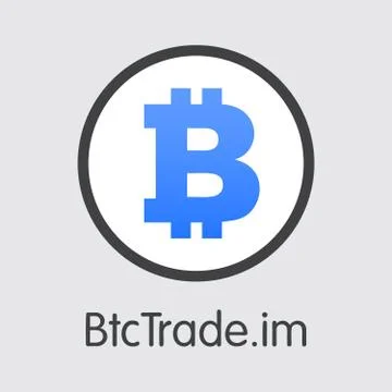 Exchange - Btctrade. The Crypto Coins or Cryptocurrency Logo. Stock Illustration