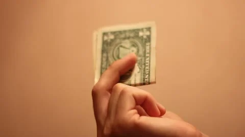 Exchange of cash Stock Footage