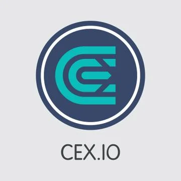 Exchange - Cex Copy. The Crypto Coins or Cryptocurrency Logo. Stock Illustration
