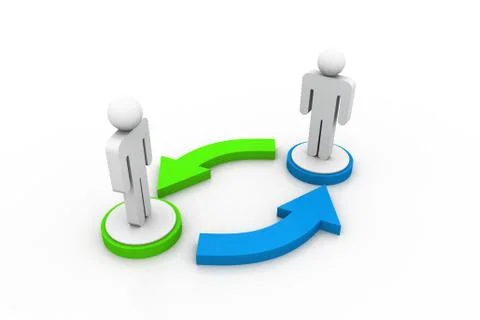 Exchange concept Stock Illustration