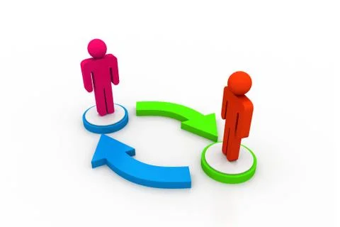 Exchange concept Stock Illustration