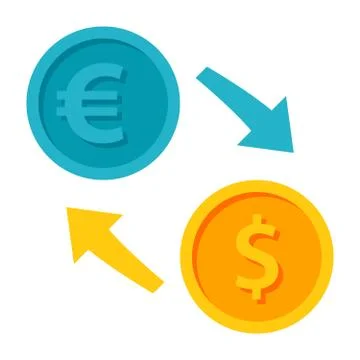 Exchange Currency Icon Stock Illustration