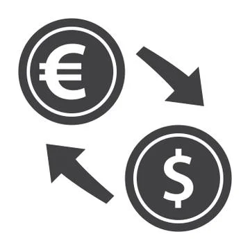 Exchange Currency Icon Stock Illustration
