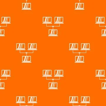 Exchange of data between computers pattern seamless Illustrazione stock