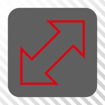 Exchange Diagonal Rounded Square Button Stock Illustration