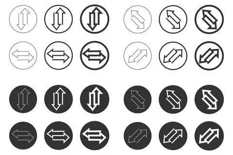Exchange double arrow circle icon. Interchange point symbol. Sign app butto.. Stock Illustration