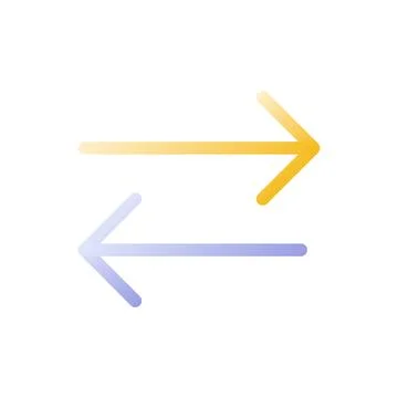 Exchange flat gradient two-color ui icon イラスト素材