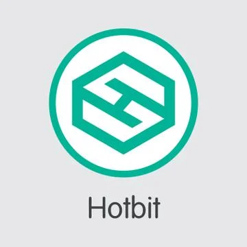 Exchange - Hotbit Copy. The Crypto Coins or Cryptocurrency Logo. Stock Illustration