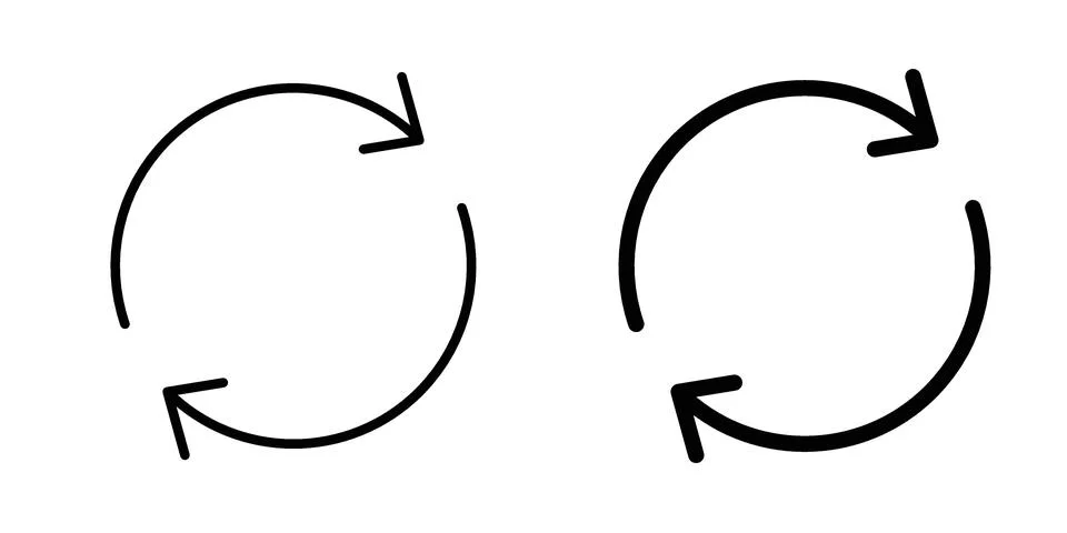 Exchange icon for design projects and web UI イラスト素材