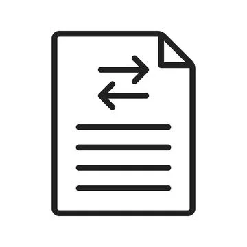 Exchange Icon Image. Stock Illustration