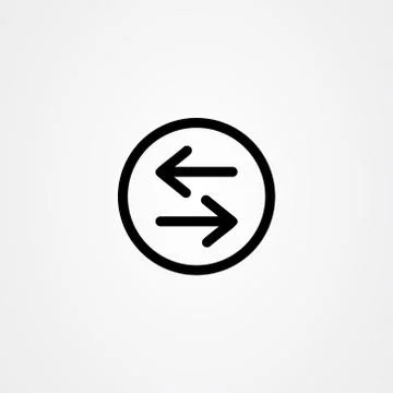 Exchange icon vector illustration Stock Illustration