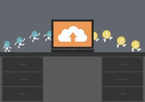 Exchange Illustrazione stock