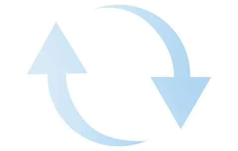 Exchange image icon, light blue Illustrazione stock