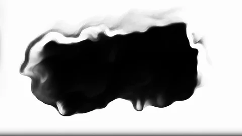 Exchange Ink Blots Are Falling And Spread Transition Stock Footage