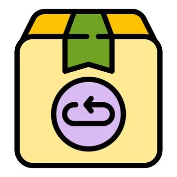 Exchange parcel icon vector flat 스톡 일러스트