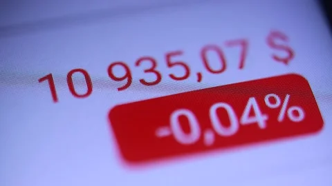 Exchange price in dollars on the computer screen Stock Footage 146490233
