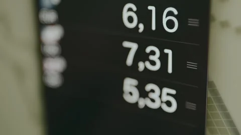 Exchange rate for different currencies Stock Footage 329312775