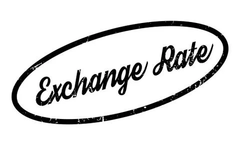 Exchange Rate rubber stamp Ilustración de archivo