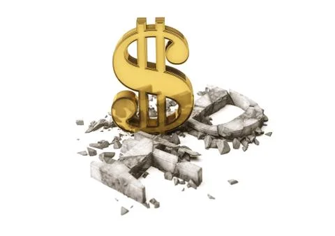 Exchange rate of Russian ruble is fall. Ilustração Stock
