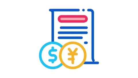 Exchange rates Icon Animation Stock Footage 145287896