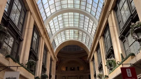 The Exchange Shopping Arcade Nottingham Interior View. Stock Footage 335618867