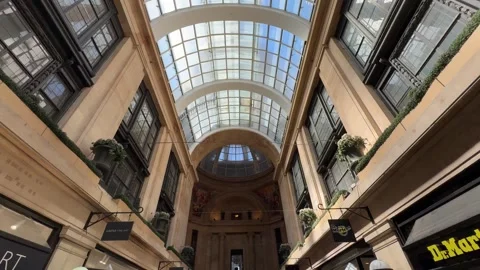 The Exchange Shopping Arcade Nottingham Interior View. Stock Footage 335625841