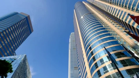 Exchange Square in Central district Hong Kong Stock Footage 79054723