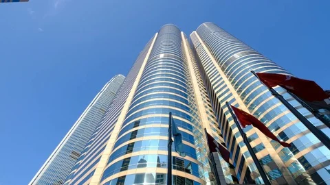 Exchange Square in Central district Hong Kong Stock Footage 79054906