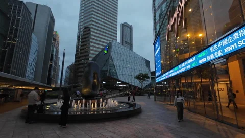 Exchange Square, Hong Kong. Video stock 306968073