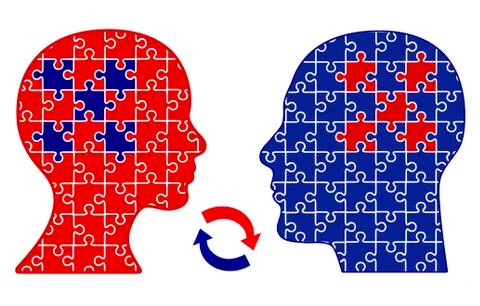 Exchange of Thoughts Illustrazione stock
