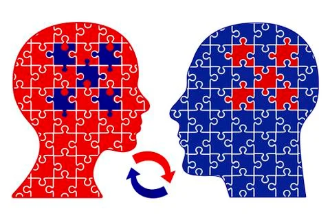 Exchange of Thoughts Illustrazione stock