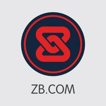 Exchange - Zbcom. The Crypto Coins or Cryptocurrency Logo. Stock Illustration