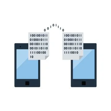 Exchanging Data Icon イラスト素材