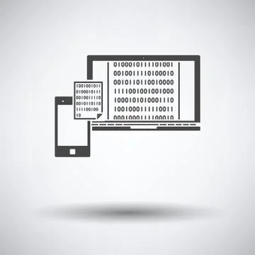 Exchanging Data Icon Illustrazione stock