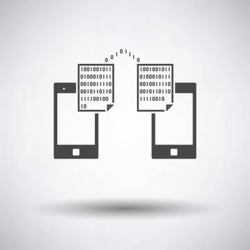 Exchanging Data Icon Illustrazione stock
