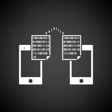 Exchanging Data Icon Stockillustratie