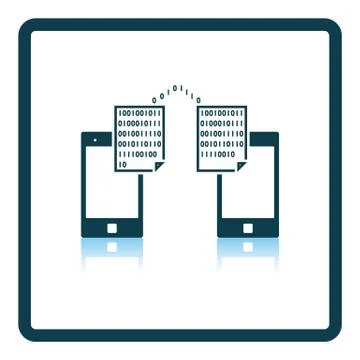 Exchanging Data Icon 库存插图